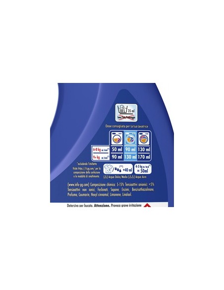 Dash Detersivo Lavatrice Liquido 21 Lavaggi 1050ml - Lavanda